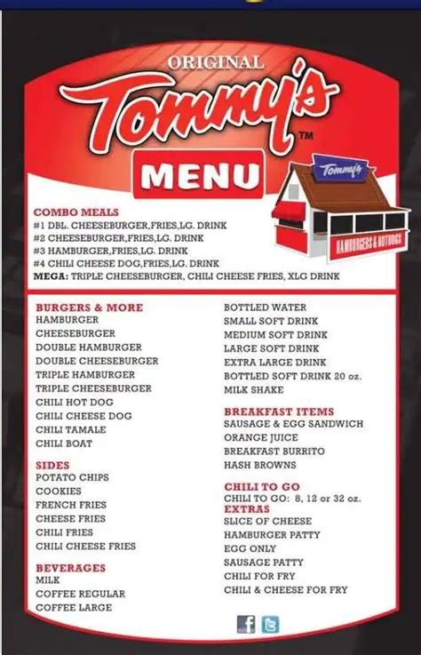 timmy's valencia|Original Tommy's Delivery Menu .